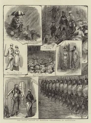 Die königliche Überprüfung der schottischen Freiwilligen in Edinburgh